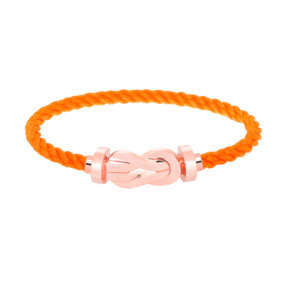 ??MIRA?¡¥CHANCE LARGE 8 FIGURE BUCKLE NO DIAMOND BRACELET ROSE GOLD