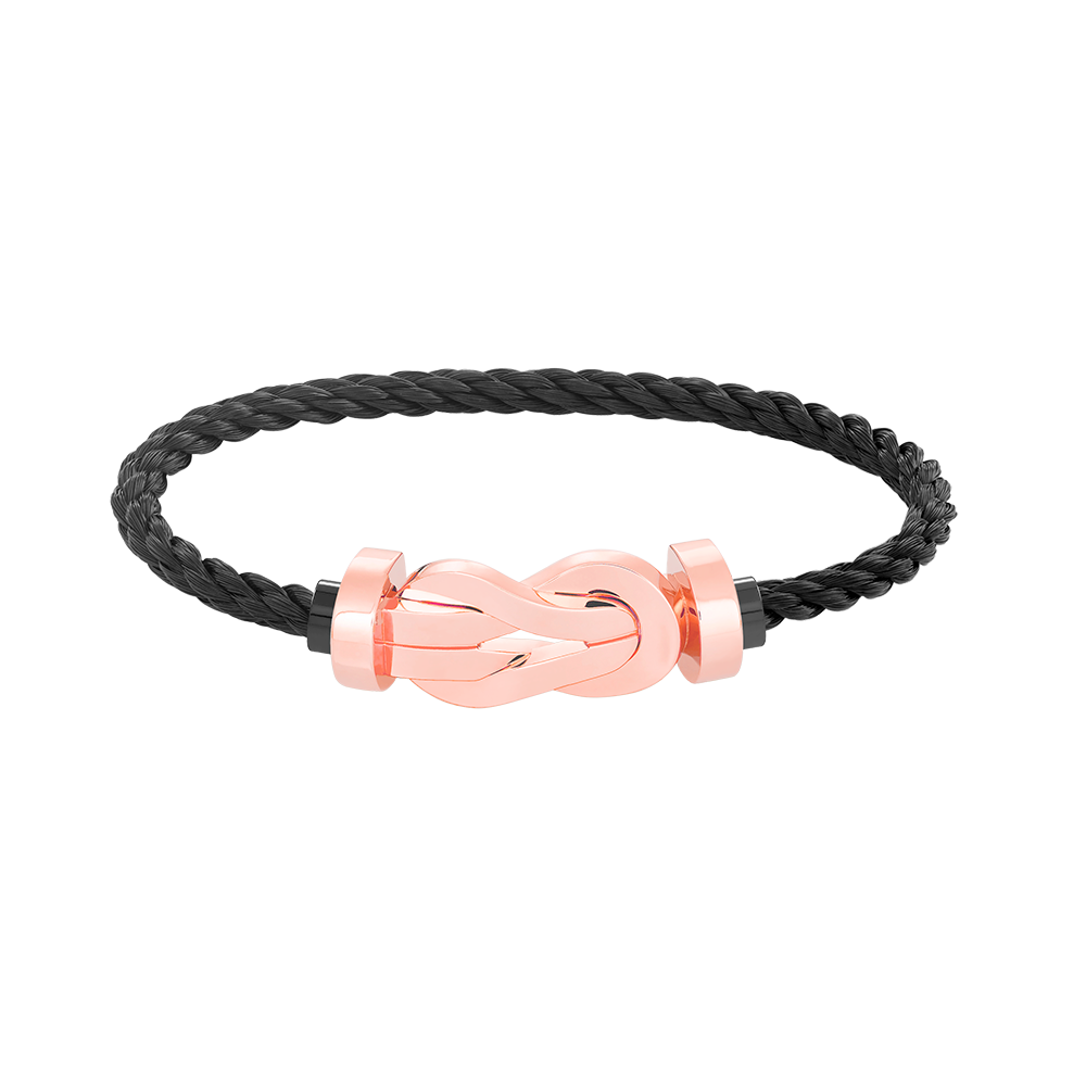 ??MIRA?¡¥CHANCE LARGE 8 FIGURE BUCKLE NO DIAMOND BRACELET ROSE GOLD