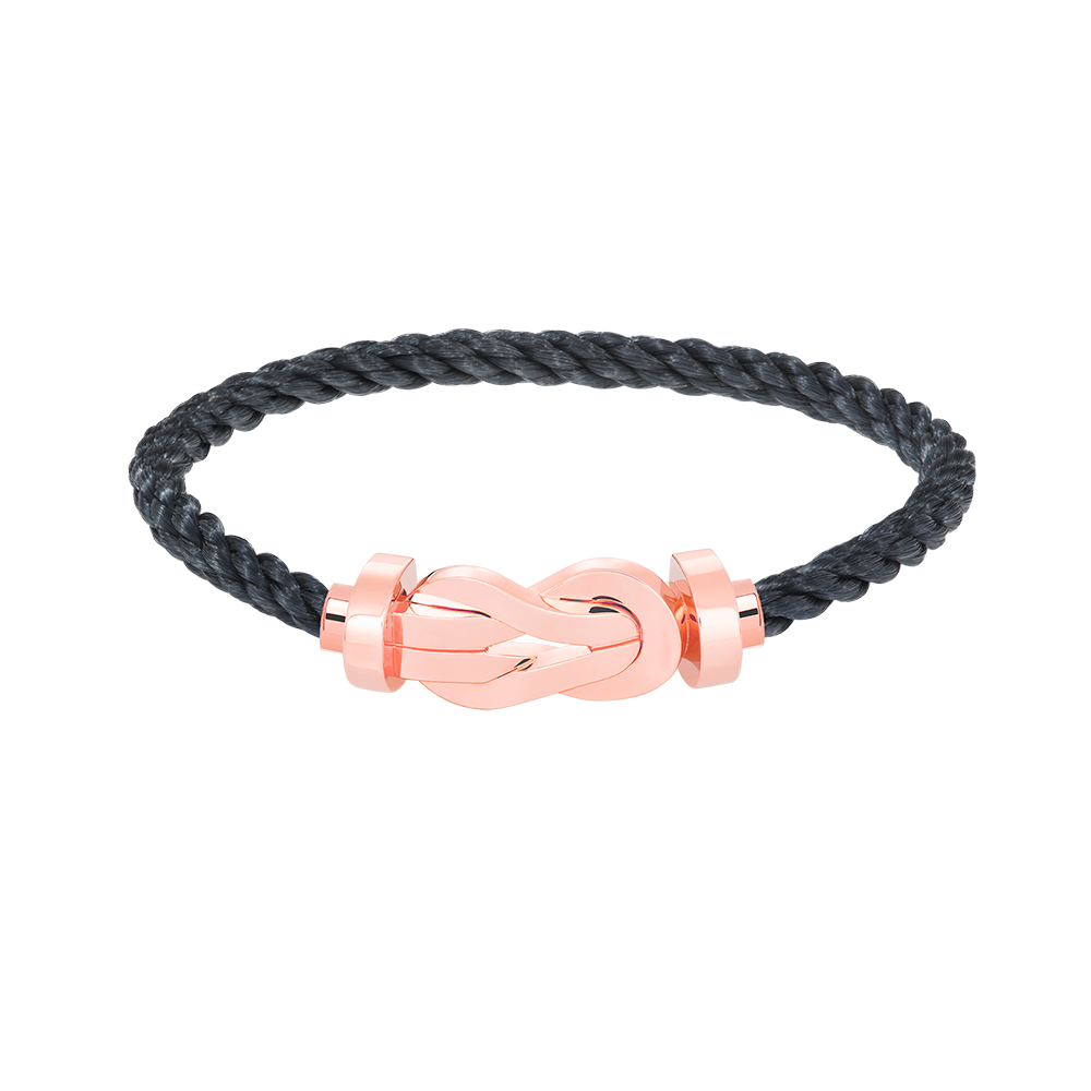 ??MIRA?¡¥CHANCE LARGE 8 FIGURE BUCKLE NO DIAMOND BRACELET ROSE GOLD