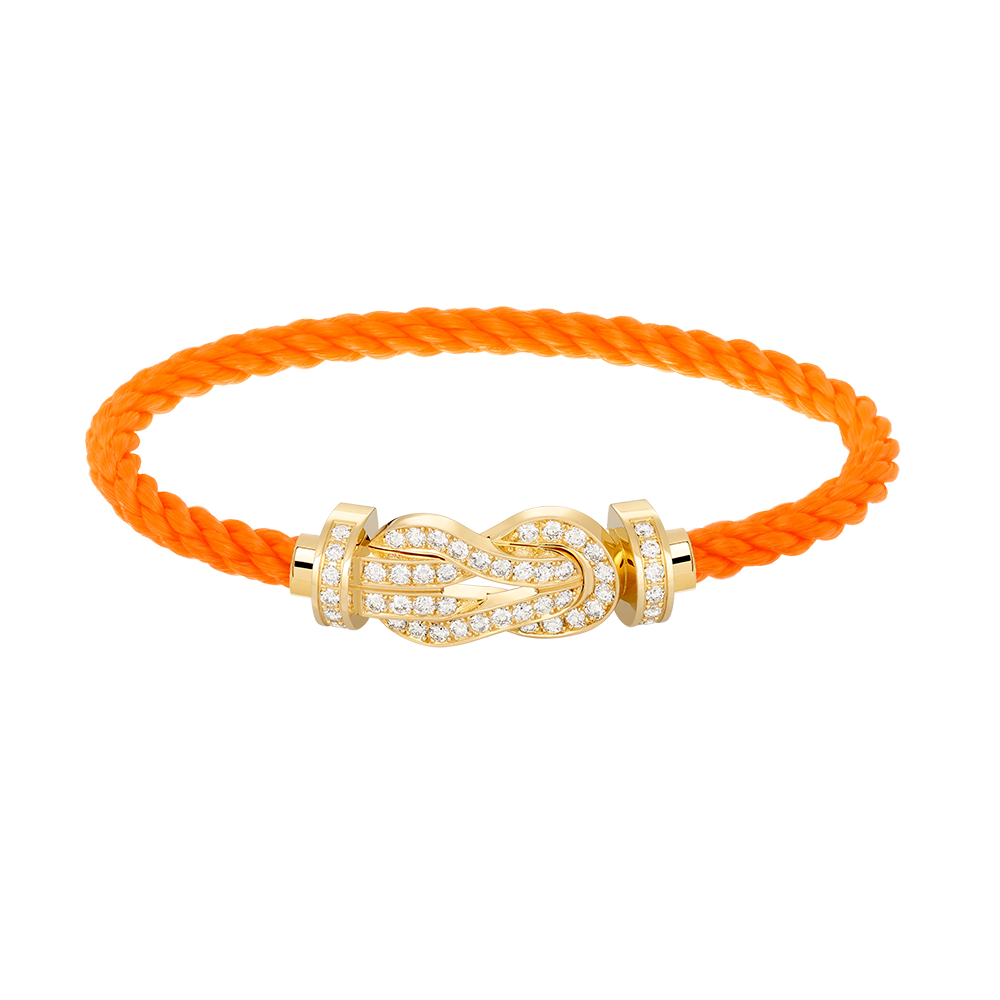 ??MIRA?¡¥CHANCE LARGE 8 FIGURE BUCKLE FULLDIAMOND BRACELET GOLD