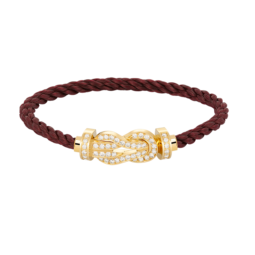??MIRA?¡¥CHANCE LARGE 8 FIGURE BUCKLE FULLDIAMOND BRACELET GOLD