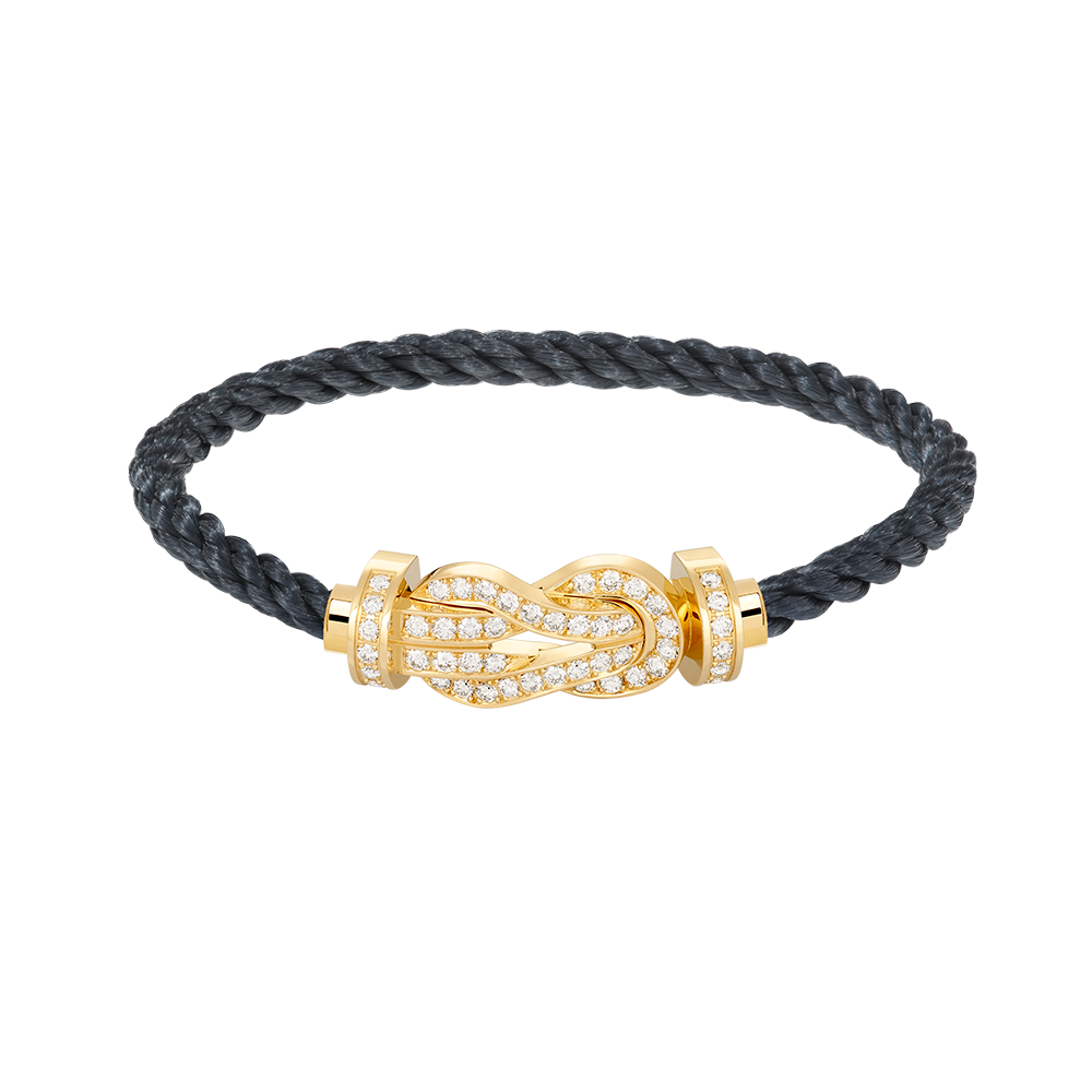 ??MIRA?¡¥CHANCE LARGE 8 FIGURE BUCKLE FULLDIAMOND BRACELET GOLD