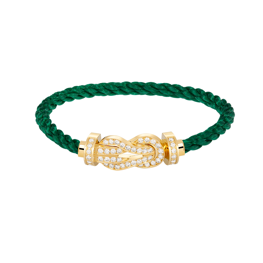 ??MIRA?¡¥CHANCE LARGE 8 FIGURE BUCKLE FULLDIAMOND BRACELET GOLD