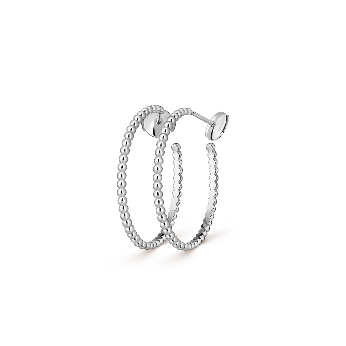 [MIRA]  SMOOTH BEAD STUD EARRINGS