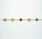 [MIRA]New CLOVER 5 MOTIF GRAY MOP BRACELET COLLECTION