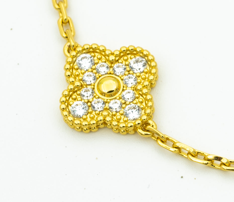 [MIRA]New  CLOVER 5 MOTIF LASER BRACELET COLLECTION