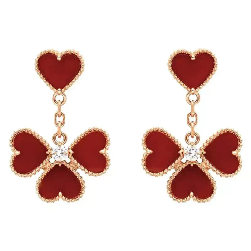 ??MIRA?¡¥SWEET CLOVER CARNELIAN EARRINGS