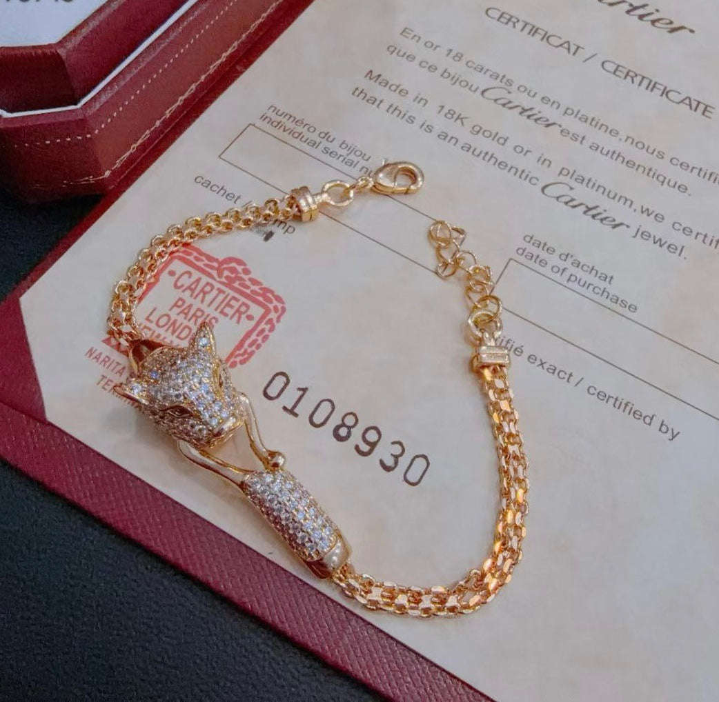 ??MIRA?¡¥ PANTHERE  BRACELET DIAMONDS