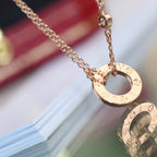 ??MIRA?¡¥LOVE NECKLACE ADJUSTABLE ROSE GOLD 2 DIAMOND