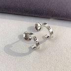 ??MIRA?¡¥LOVE EARRINGS 2.65MM SILVER