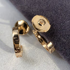 ??MIRA?¡¥LOVE EARRINGS 2.65MM PINK GOLD