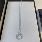 ??MIRA?¡¥JUSTE NECKLACE SILVER DIAMONDS