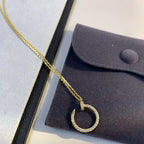 ??MIRA?¡¥JUSTE NECKLACE GOLD DIAMONDS