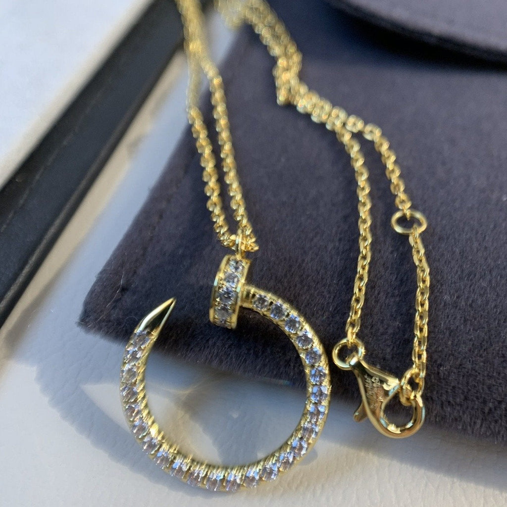 ??MIRA?¡¥JUSTE NECKLACE GOLD DIAMONDS