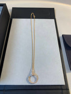 ??MIRA?¡¥JUSTE NECKLACE PINK GOLD DIAMONDS