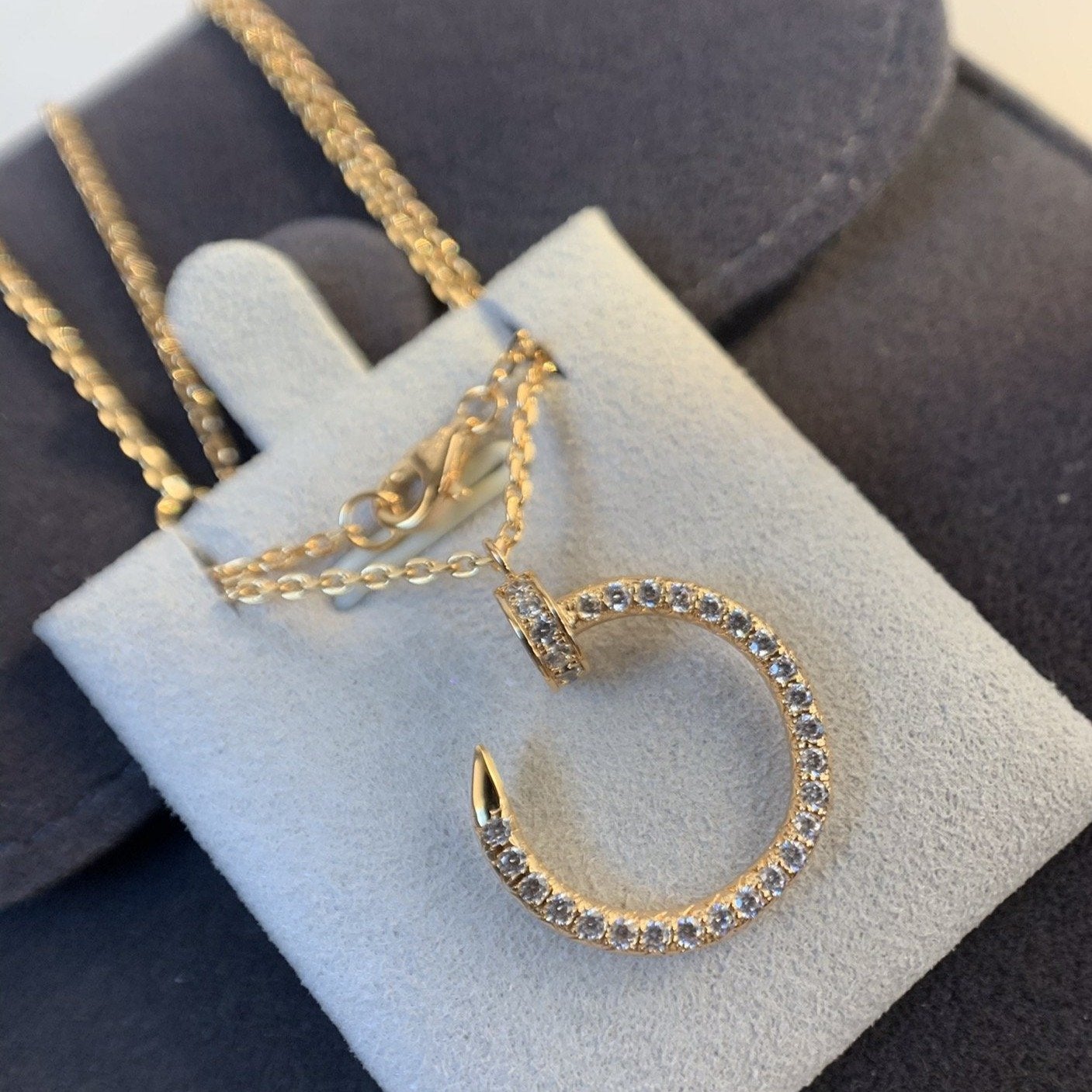 ??MIRA?¡¥JUSTE NECKLACE PINK GOLD DIAMONDS