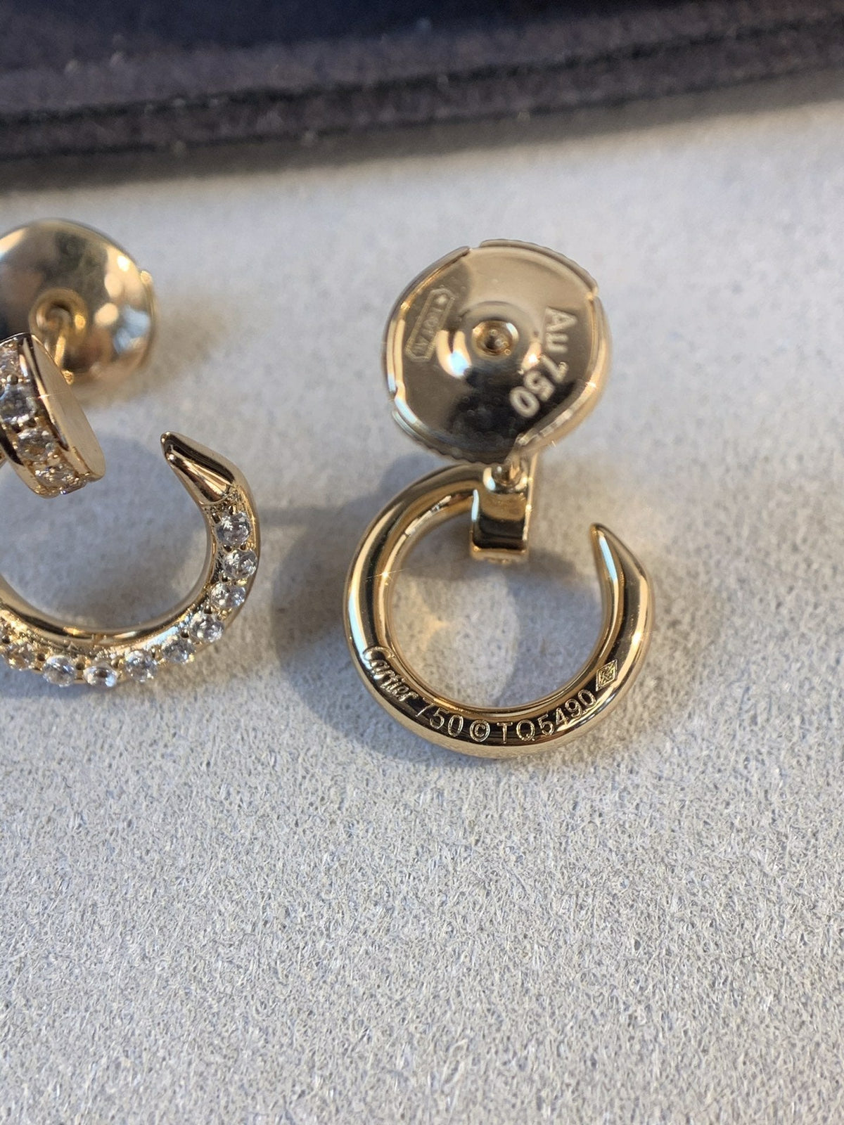 ??MIRA?¡¥JUSTE EARRINGS GOLD DIAMONDS