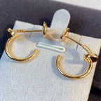 ??MIRA?¡¥JUSTE EARRINGS PINK GOLD