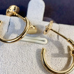 ??MIRA?¡¥JUSTE EARRINGS PINK GOLD