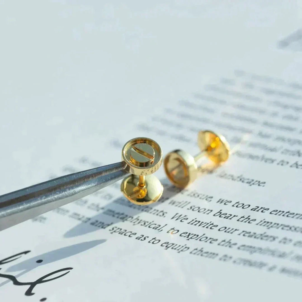??MIRA?¡¥LOVE EARRINGS GOLD 10MM