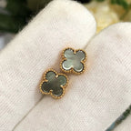??MIRA?¡¥CLOVER MINI GOLD EARRINGS