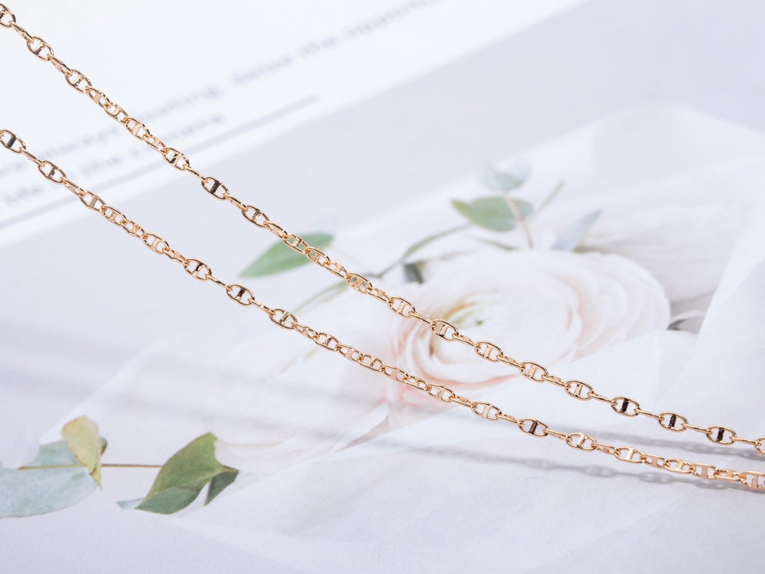 ??MIRA?¡¥ECHAPPEE NECKLACE PINK GOLD