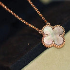 ??MIRA?¡¥CLOVER 15MM  GRAY MOTHER OF PEARL NECKLACE
