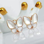 ??MIRA?¡¥BUTTERFLY MOP DIAMOND EARRINGS