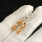 ??MIRA?¡¥CHAINE SMALL EARRINGS GOLD AND SILVER