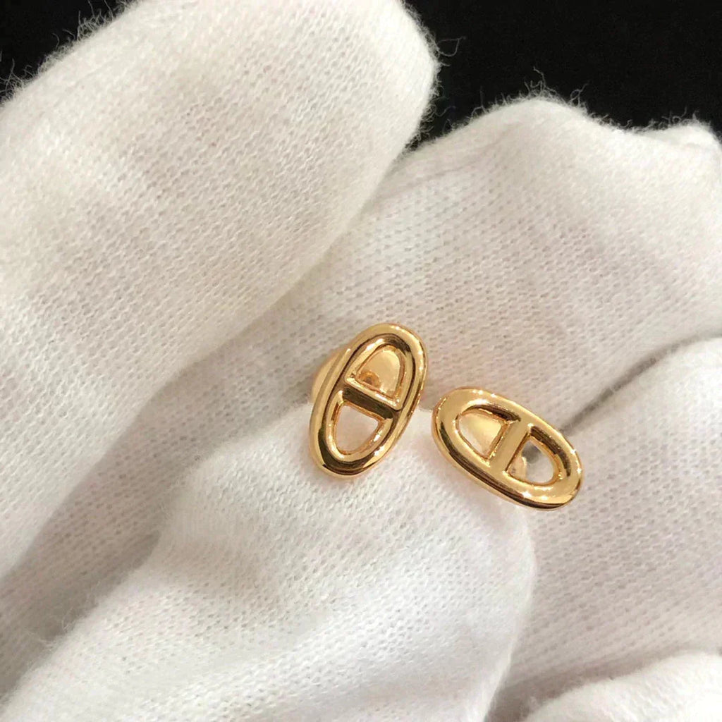 ??MIRA?¡¥CHAINE SMALL EARRINGS GOLD AND SILVER
