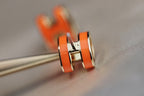 ??MIRA?¡¥MINI POP H EARRINGS ORANGE