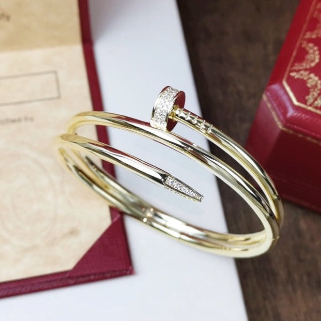 ??MIRA?¡¥JUSTE BRACELET 3.5MM DOUBLE ROW DIAMOND