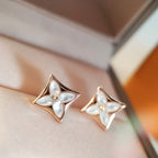 ??MIRA?¡¥STAR MOP PINK GOLD EARRINGS