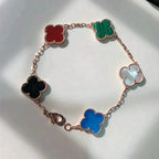 [MIRA]New CLOVER 5 MOTIFS MULTICOLOR BRACELET