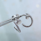 ??MIRA?¡¥JUSTE EARRINGS 12.75MM SILVER DIAMOND