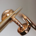 ??MIRA?¡¥JUSTE EARRINGS PINK GOLD