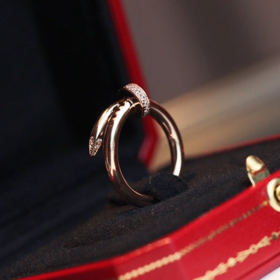 ??MIRA?¡¥JUSTE RING 2.65MM PINK GOLD DIAMOND