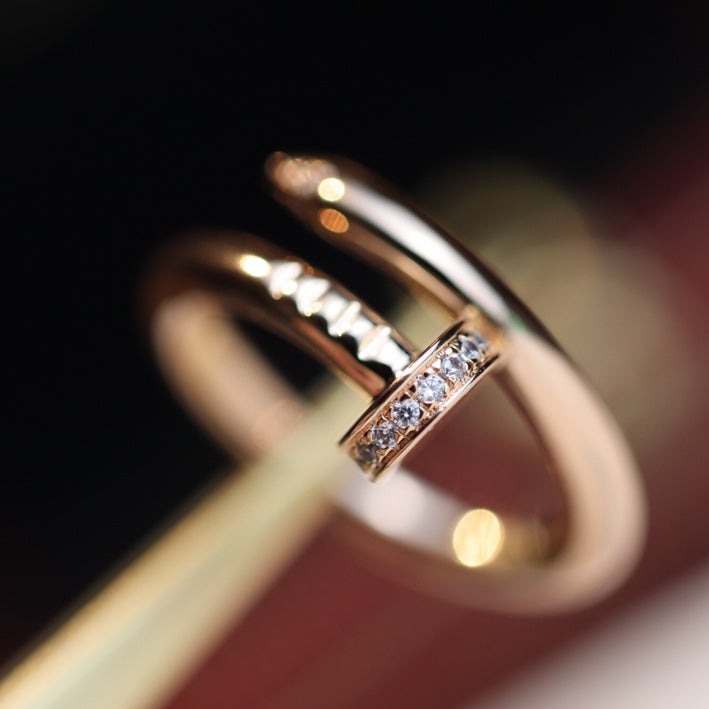 ??MIRA?¡¥JUSTE RING 2.65MM PINK GOLD DIAMOND