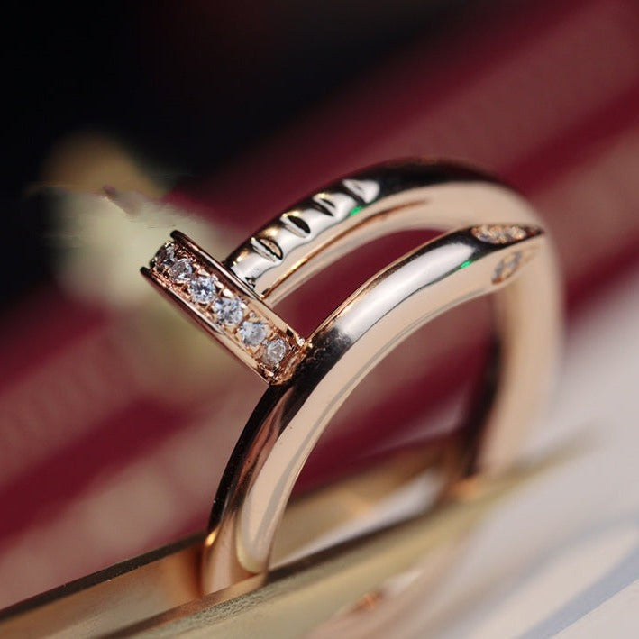 ??MIRA?¡¥JUSTE RING 2.65MM PINK GOLD DIAMOND