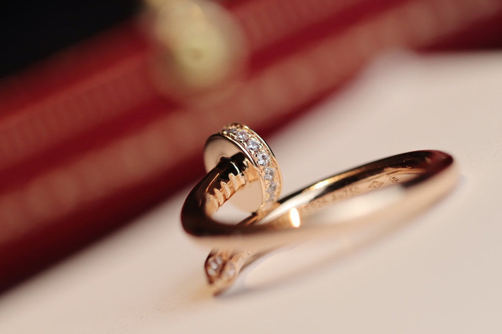 ??MIRA?¡¥JUSTE RING 2.65MM PINK GOLD DIAMOND