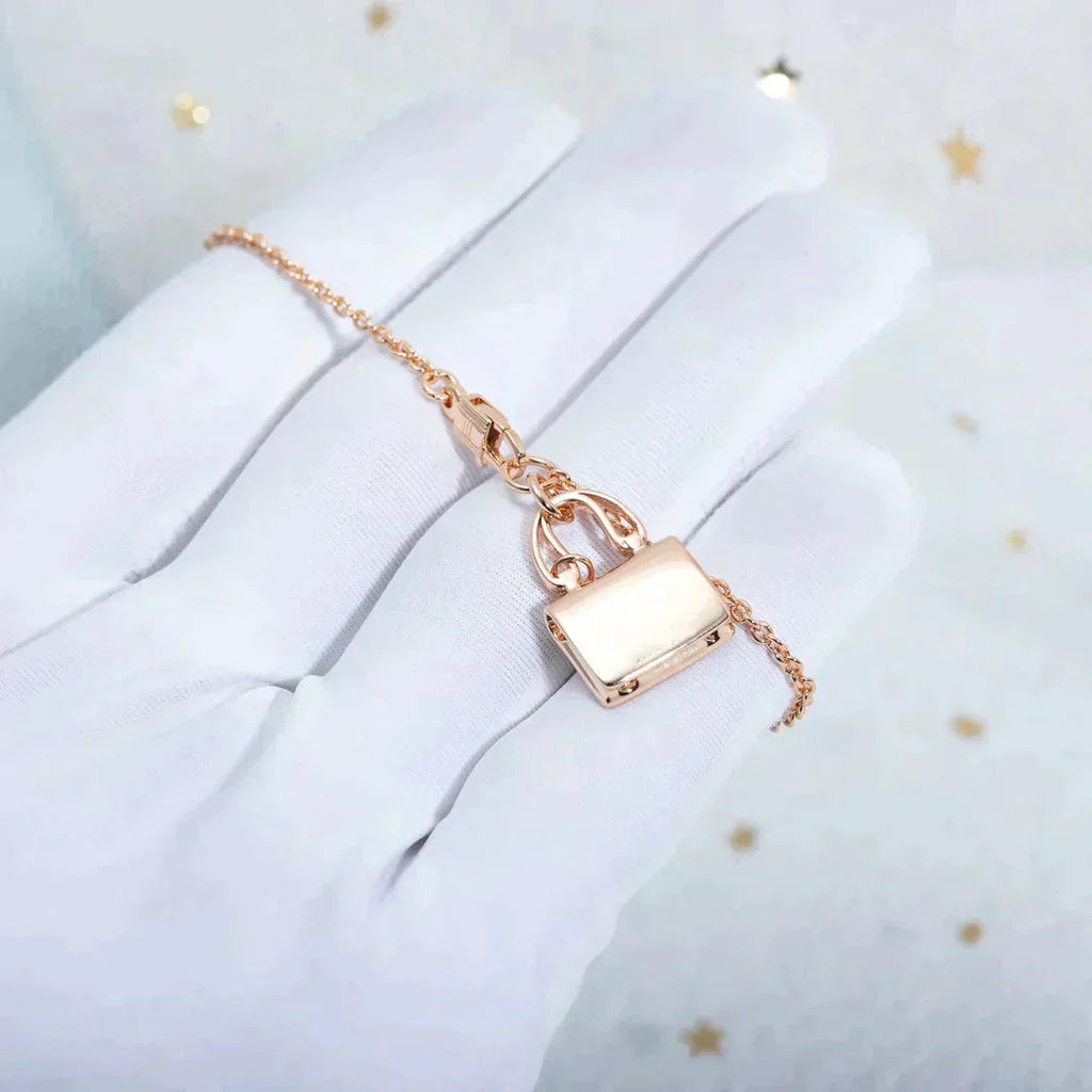 ??MIRA?¡¥AMULETTE PEDANT ROSE GOLD NECKLACE