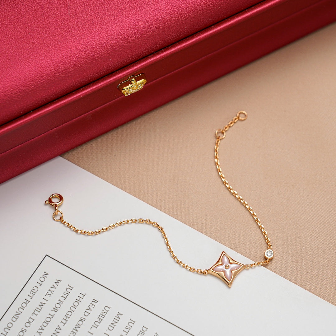 ??MIRA?¡¥STAR 1 DIAMOND PINK GOLD BRACELET