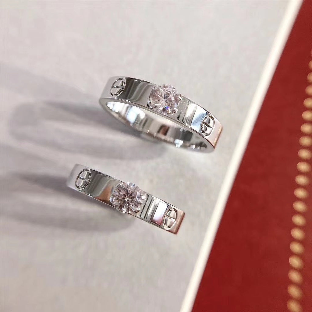 ??MIRA?¡¥LOVE RING 3.6MM 1 BIG DIAMOND