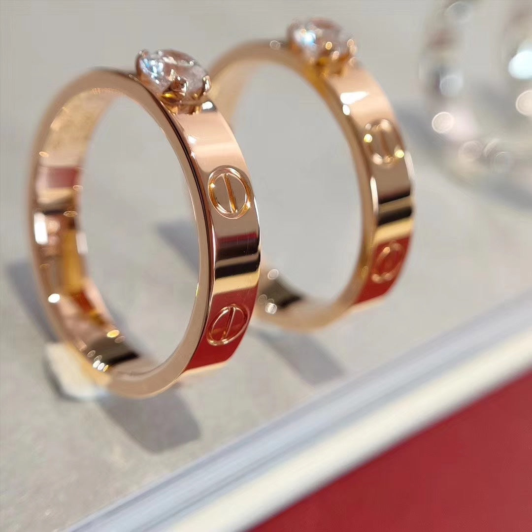 ??MIRA?¡¥LOVE RING 3.6MM 1 BIG DIAMOND
