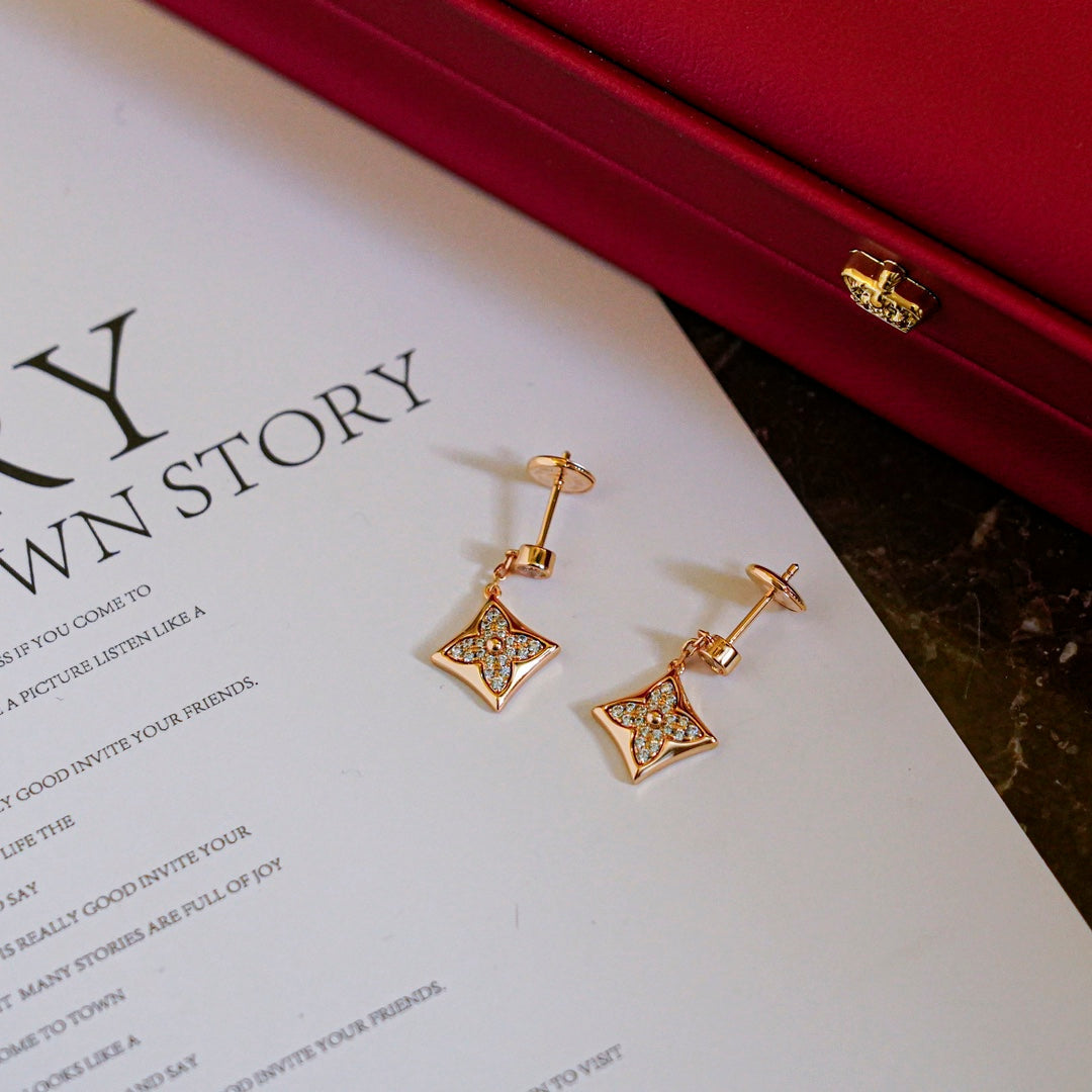 ??MIRA?¡¥STAR DIAMONDS EARRINGS GOLD