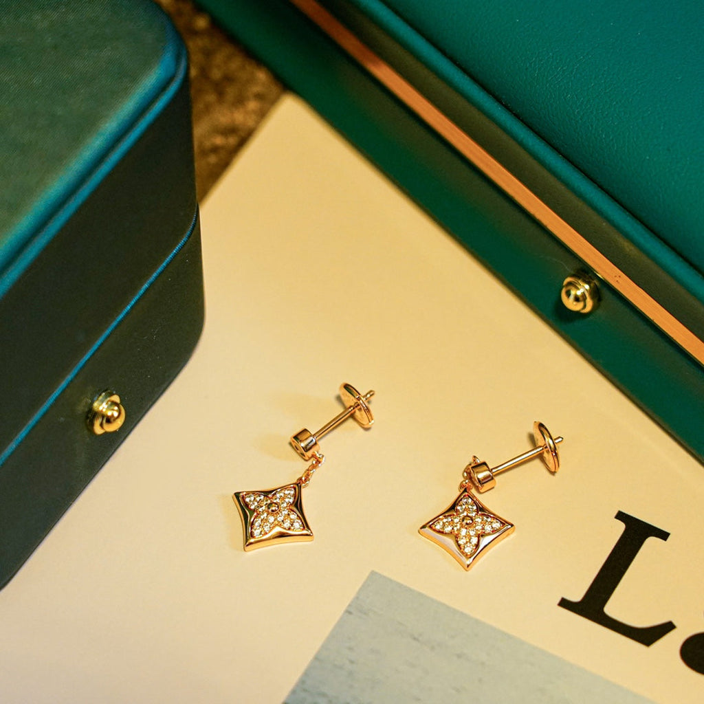 ??MIRA?¡¥STAR DIAMONDS EARRINGS GOLD