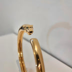 ??MIRA?¡¥PANTHERE GOLD OPEN BRACELET