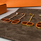 ??MIRA?¡¥CHAINE VERSO BLACK CERAMIC EARRINGS