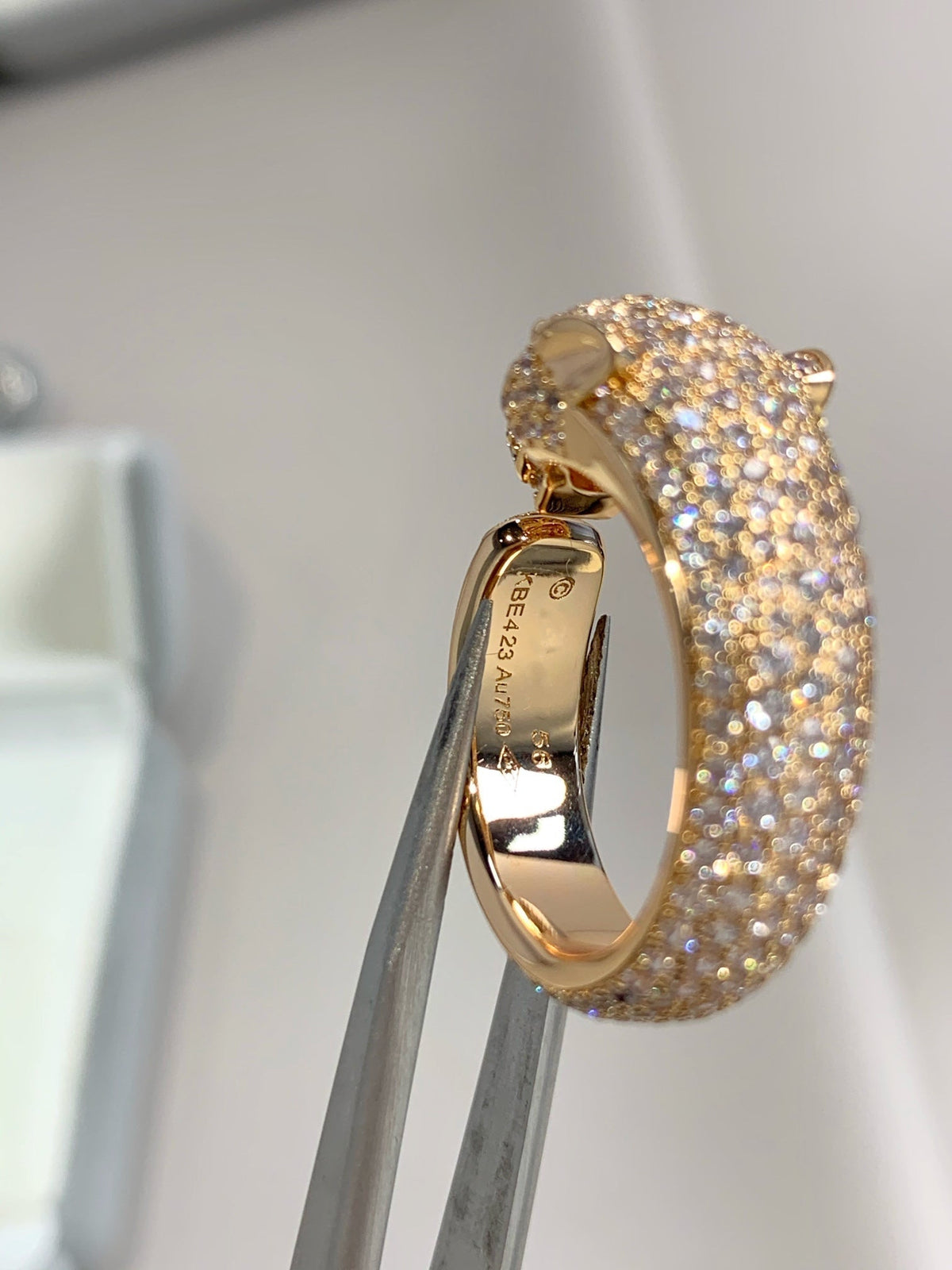 ??MIRA?¡¥PANTHERE PINK GOLD DIAMOND RING