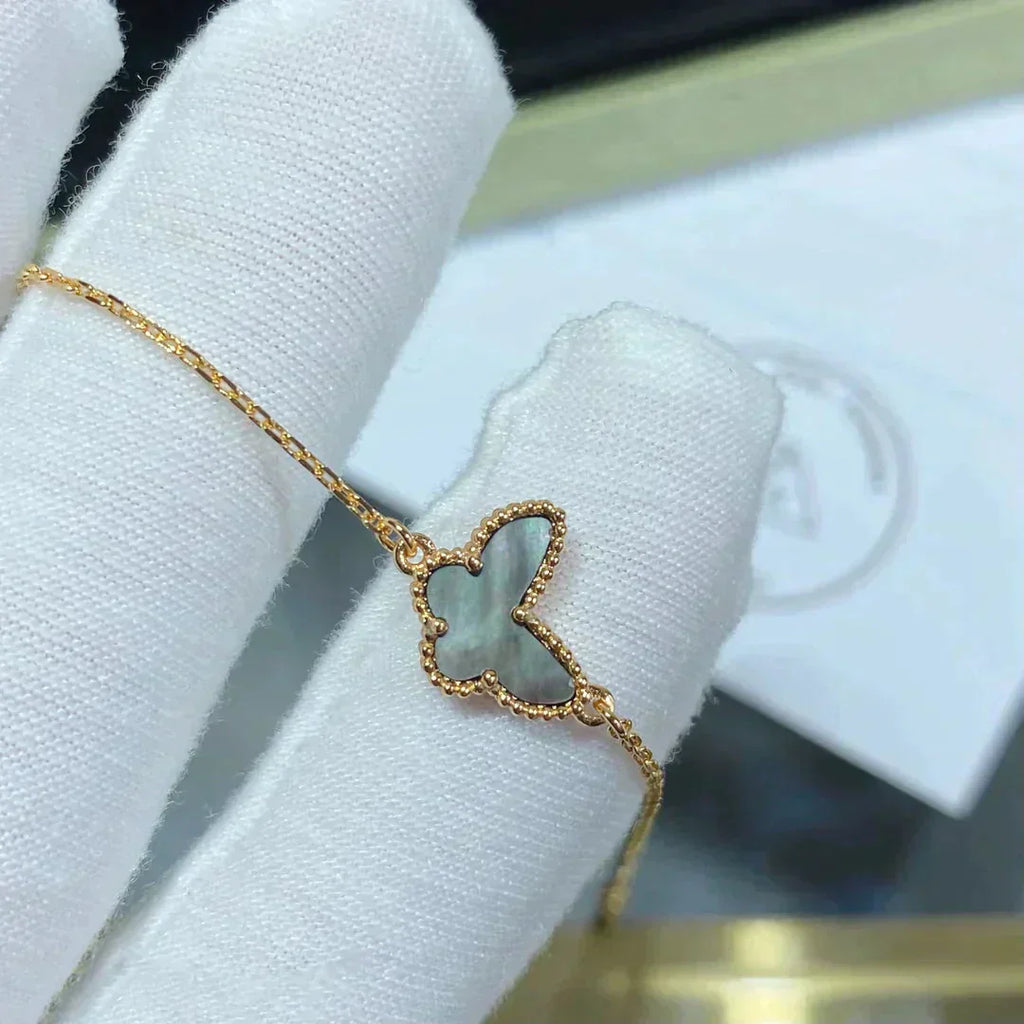 ??MIRA?¡¥BUTTERFLY DARK MOP BUTTERFLY BRACELET